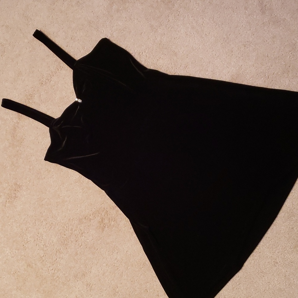 Black velveteen dress